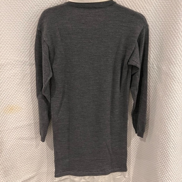 New without tag woman’s wool blend sweater dress with faux undershirt. - Picture 3 of 5
